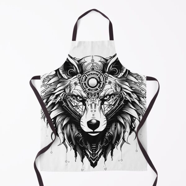 Item preview, Cyberwolf Black White Design v_1 mark 5 designed and sold by SoranDesign.