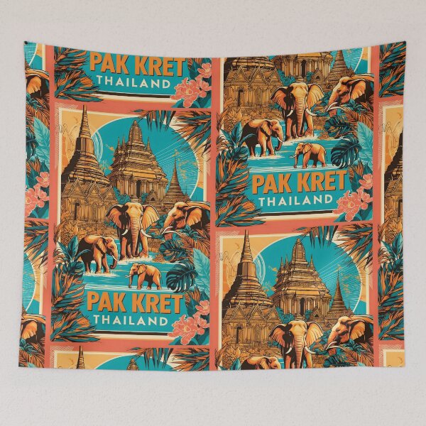 Item preview, Pak Kret Thailand Vintage Travel Tourism  designed and sold by TravelersGems.