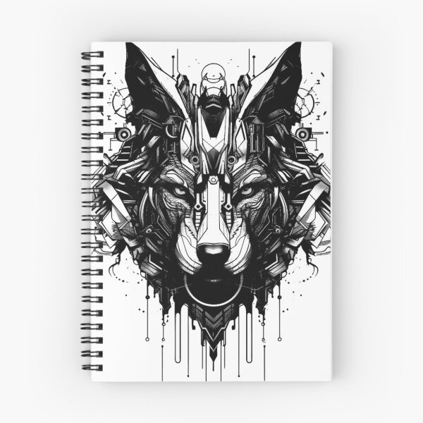 Item preview, Cyberwolf Black White Design v_1 mark 6 designed and sold by SoranDesign.