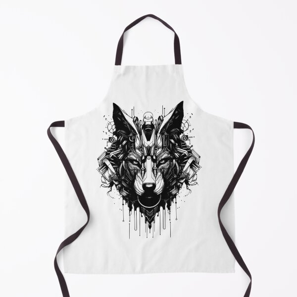 Item preview, Cyberwolf Black White Design v_1 mark 6 designed and sold by SoranDesign.