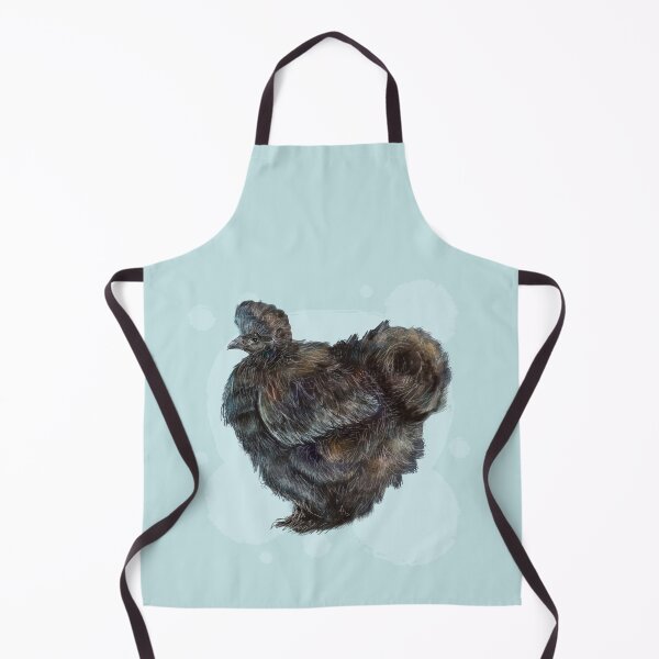 Item preview, Silkie chicken in black designed and sold by Lalingla.