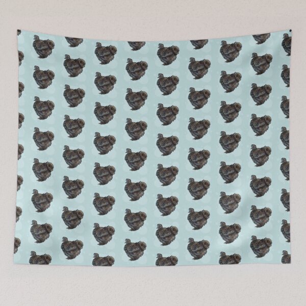 Item preview, Silkie chicken in black designed and sold by Lalingla.