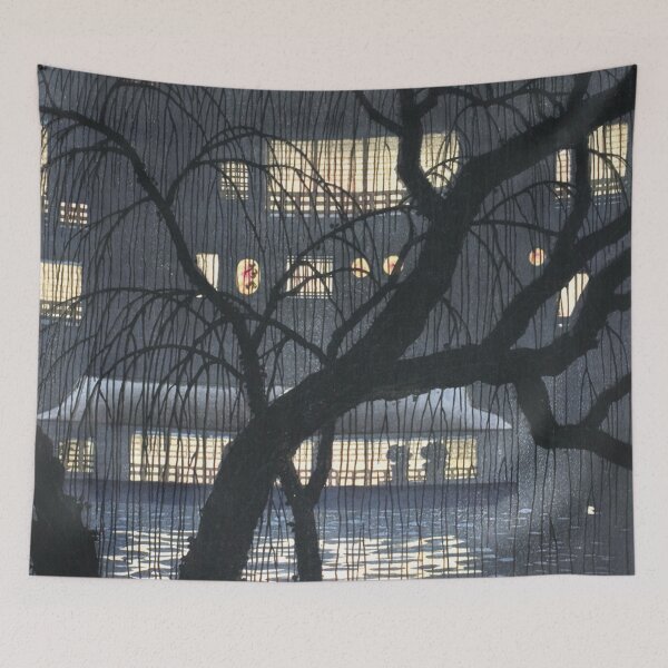 Item preview, City at Night by Uehara Konen Japanese Woodblock art designed and sold by Onodera.