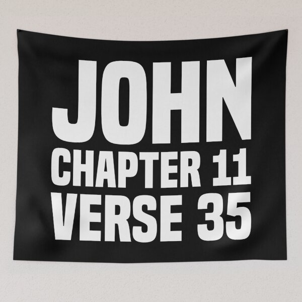 Item preview, John Chapter 11 Verse 35 - Holy Scriptures  designed and sold by Vector-Artist.