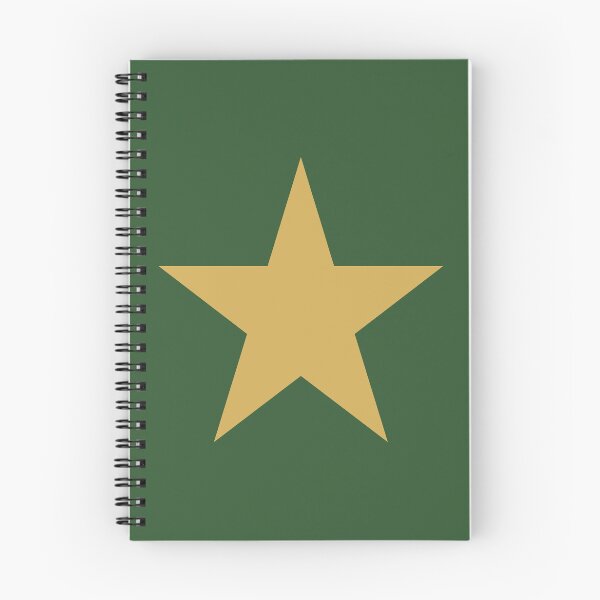 Item preview, Single GOLD STAR on a PINE GREEN Background designed and sold by RachelMacht.