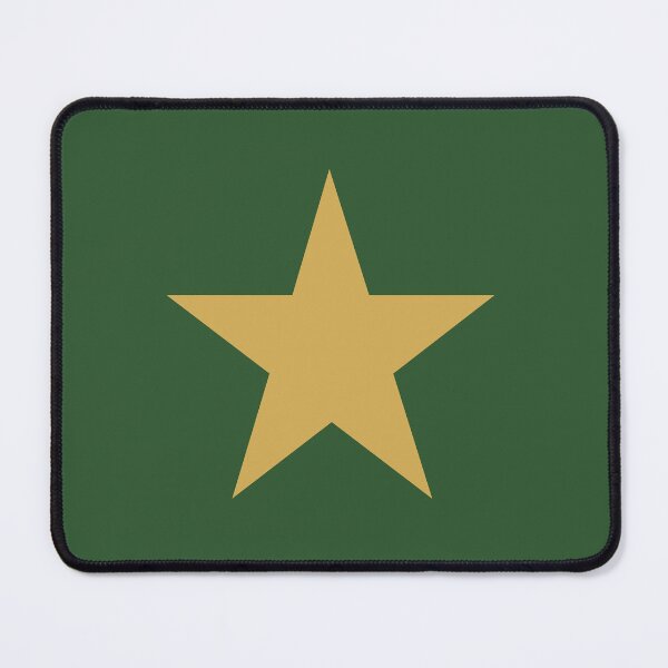 Item preview, Single GOLD STAR on a PINE GREEN Background designed and sold by RachelMacht.