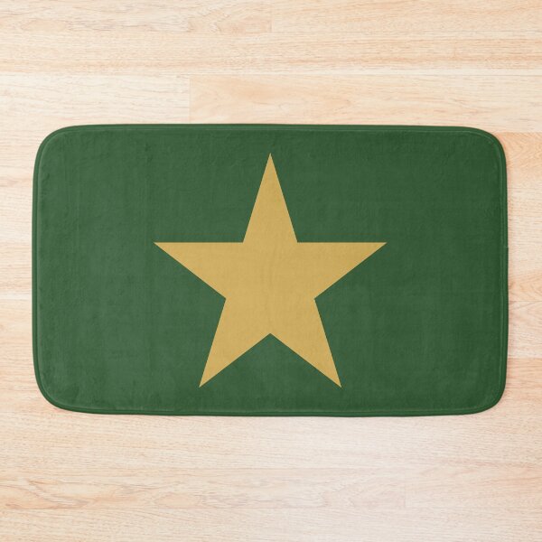 Item preview, Single GOLD STAR on a PINE GREEN Background designed and sold by RachelMacht.