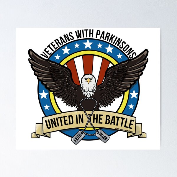 Item preview, VETERANS WITH PARKINSONS UNITED IN THE BATTLE designed and sold by Steve Parknsons.