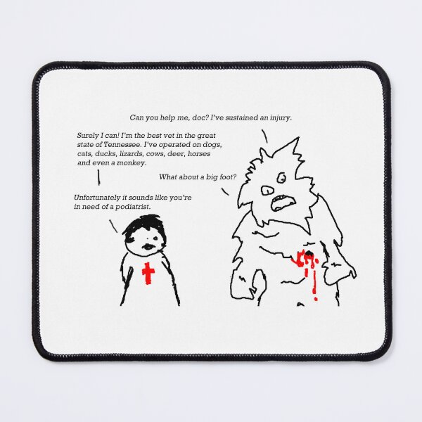 Item preview, Big Foot's Vet Visit: Hilarious Cryptid Conversations Collection designed and sold by Ignorant-Artist.