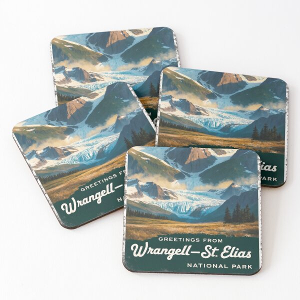 Item preview, Wrangell St Elias National Park Postcard Vintage Retro Travel Vintage designed and sold by TravelPostcardGems.