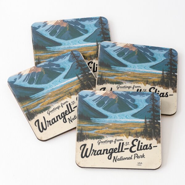 Item preview, Wrangell St Elias National Park Postcard Vintage Retro Travel Vintage designed and sold by TravelPostcardGems.