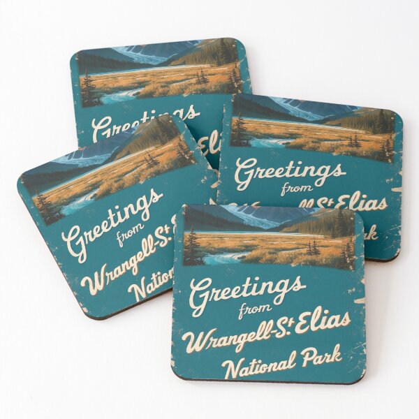 Item preview, Greetings from Wrangell St Elias National Park Postcard Vintage Retro Travel Vintage designed and sold by TravelPostcardGems.