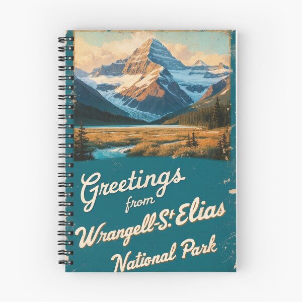 Item preview, Greetings from Wrangell St Elias National Park Postcard Vintage Retro Travel Vintage designed and sold by TravelPostcardGems.
