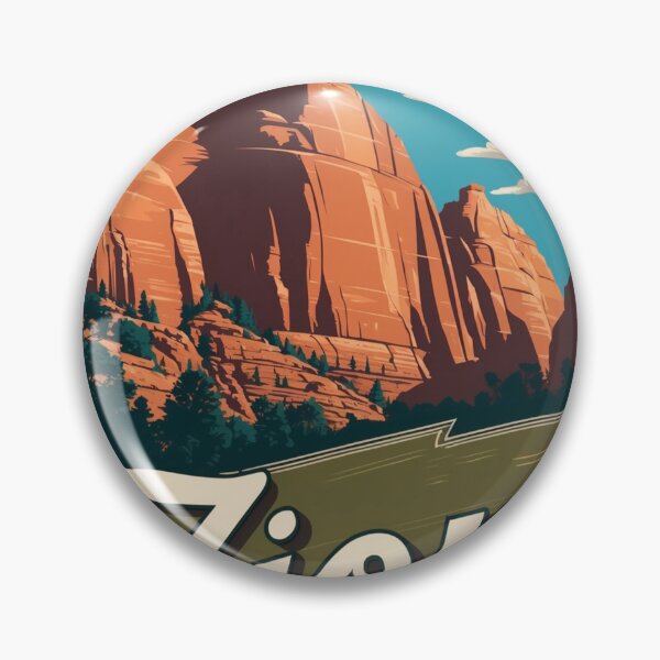 Item preview, Zion National Park Postcard Vintage Retro Travel Vintage designed and sold by TravelPostcardGems.