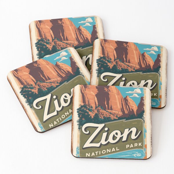 Item preview, Zion National Park Postcard Vintage Retro Travel Vintage designed and sold by TravelPostcardGems.