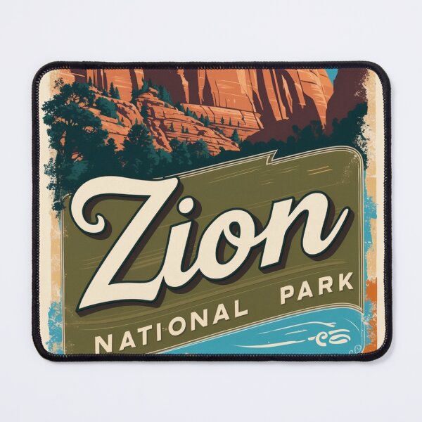 Item preview, Zion National Park Postcard Vintage Retro Travel Vintage designed and sold by TravelPostcardGems.