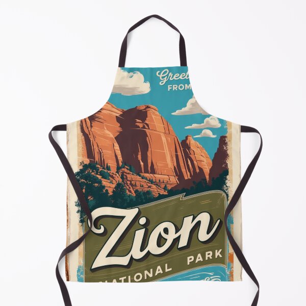 Item preview, Zion National Park Postcard Vintage Retro Travel Vintage designed and sold by TravelPostcardGems.