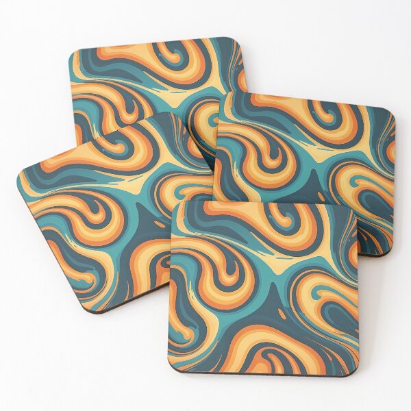 Item preview, Retro Liquid Swirls Abstract  designed and sold by SeamPix.