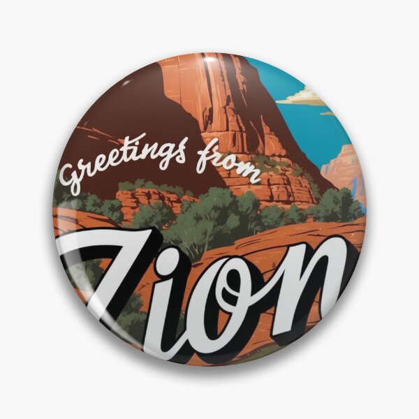 Item preview, Zion National Park Postcard Vintage Retro Travel Vintage designed and sold by TravelPostcardGems.