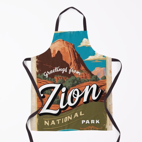 Item preview, Zion National Park Postcard Vintage Retro Travel Vintage designed and sold by TravelPostcardGems.