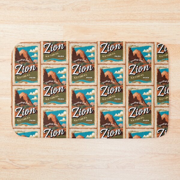 Item preview, Zion National Park Postcard Vintage Retro Travel Vintage designed and sold by TravelPostcardGems.
