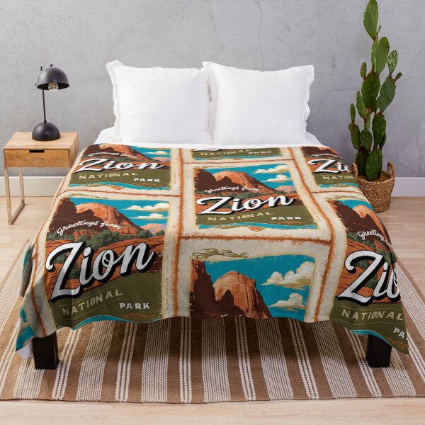 Item preview, Zion National Park Postcard Vintage Retro Travel Vintage designed and sold by TravelPostcardGems.