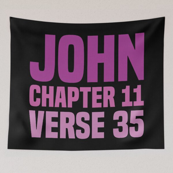 Item preview, John Chapter 11 Verse 35 - Scriptures Quote  designed and sold by Vector-Artist.