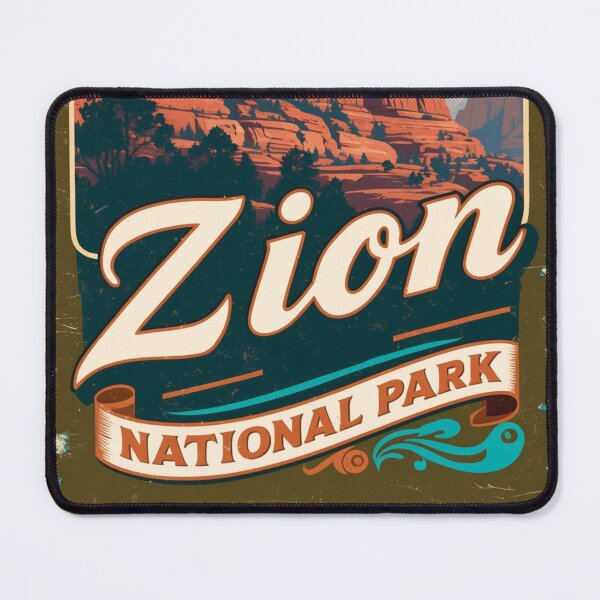 Item preview, Zion National Park Postcard Vintage Retro Travel Vintage designed and sold by TravelPostcardGems.