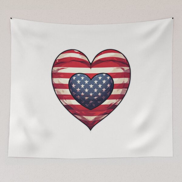 Item preview, USA Flag Artwork designed and sold by Planetporridge.