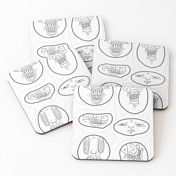 Item preview, Faces black and white designed and sold by Lee Schlosser.