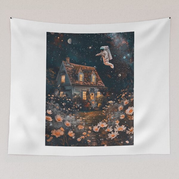 Item preview, Cottagecore Astronaut Fields Dreamscape designed and sold by DigitalLegends1.