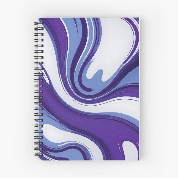 Item preview, Liquid Swirls Abstract In Blue Violet And White designed and sold by SeamPix.