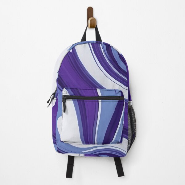 Item preview, Liquid Swirls Abstract In Blue Violet And White designed and sold by SeamPix.