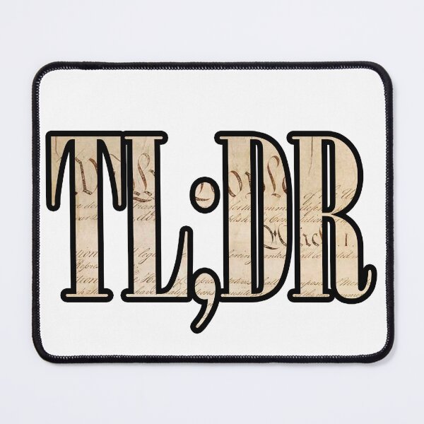 Item preview, TL;DR - The Constitution designed and sold by Matthew Kinnersly.
