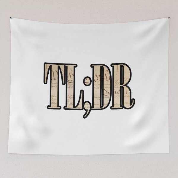 Item preview, TL;DR - The Constitution designed and sold by Matthew Kinnersly.