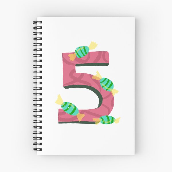 Item preview, number five sticker design with candies  designed and sold by yalih.