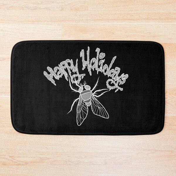 Item preview, Happy holidays and a huge fly. Black, white /1 designed and sold by My-fake-places.
