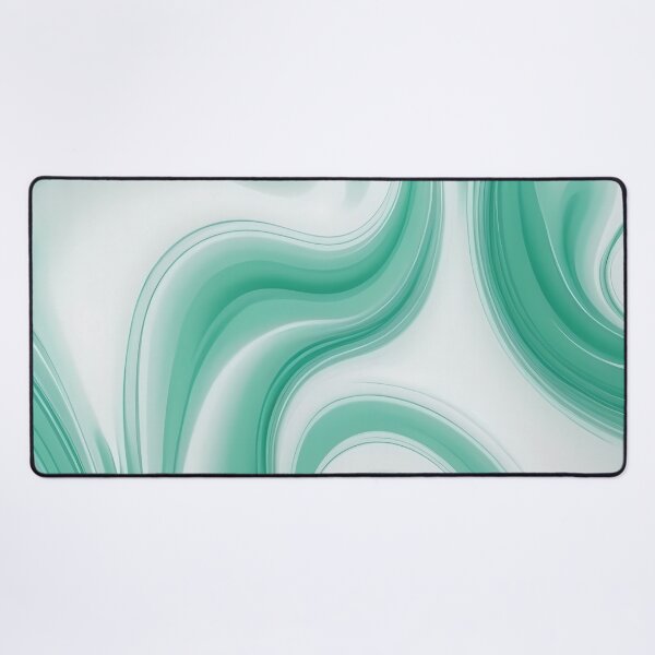 Item preview, Liquid Swirls Abstract In Spearmint And White designed and sold by SeamPix.