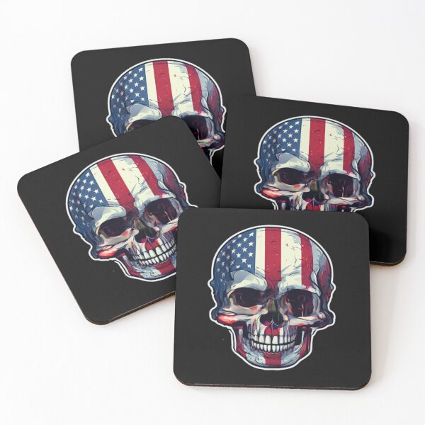 Item preview, USA Skull Flag Design designed and sold by Planetporridge.