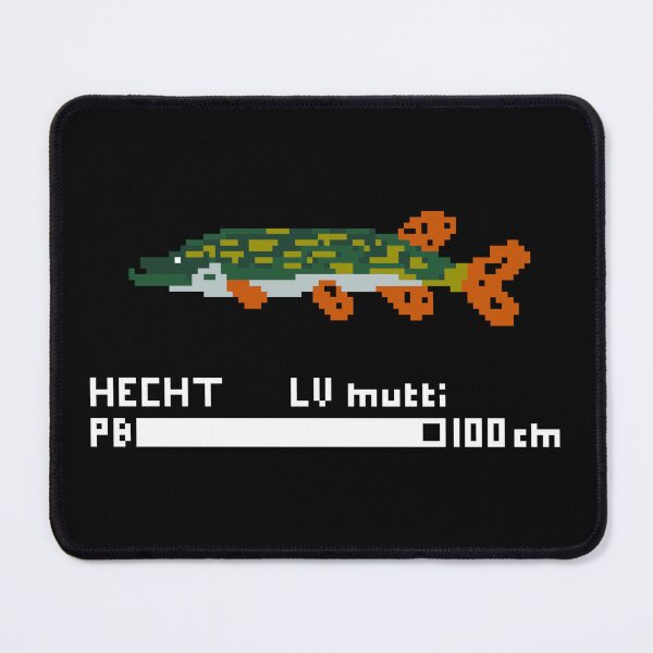 Item preview, Fishing with Style - Pixel Fish Pike Fish Retro Gaming Fishing Pike Musky designed and sold by AngelnmitStil.