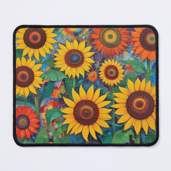 Item preview, Funky sunflowers designed and sold by GasconyPassion.