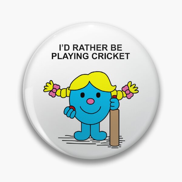 Item preview, Little Miss Id rather be playing cricket designed and sold by Scat the cat.