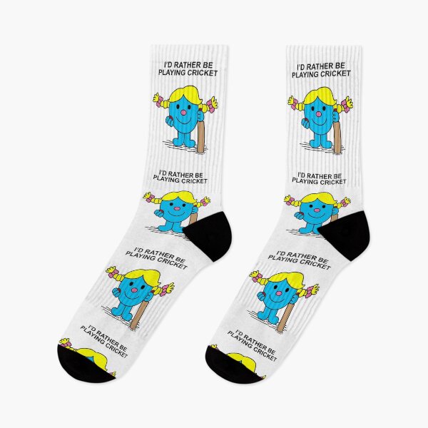 Item preview, Little Miss Id rather be playing cricket designed and sold by Scat the cat.