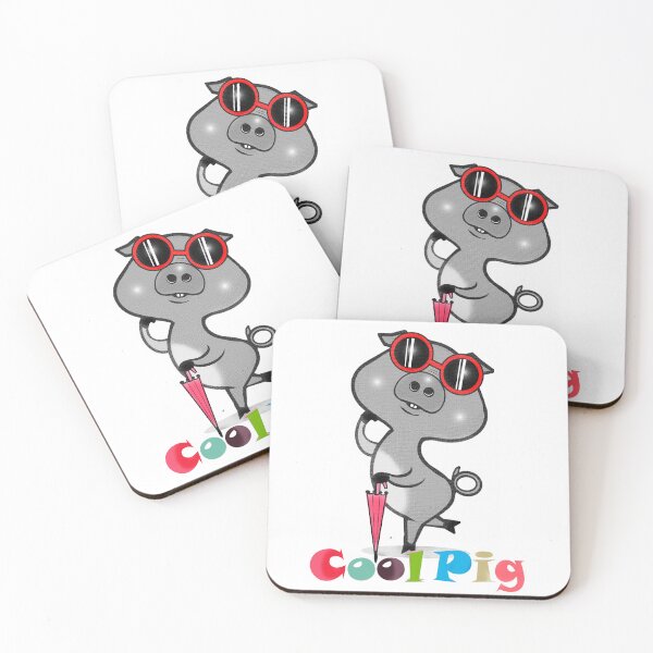 Item preview, Cool pig  designed and sold by Shirley cute art .