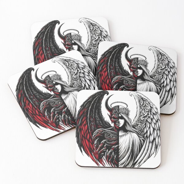 Item preview, angel and demon designed and sold by rajdigitalarts.