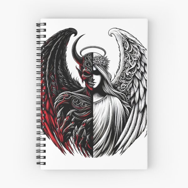 Item preview, angel and demon designed and sold by rajdigitalarts.