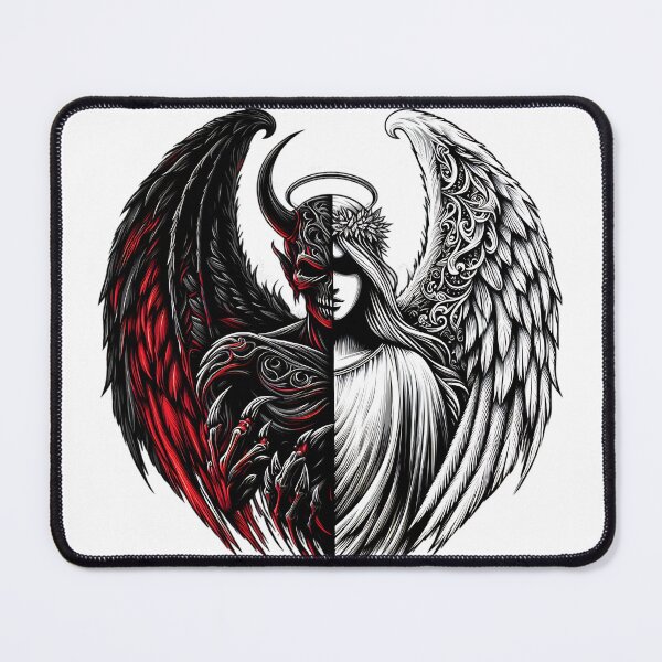 Item preview, angel and demon designed and sold by rajdigitalarts.