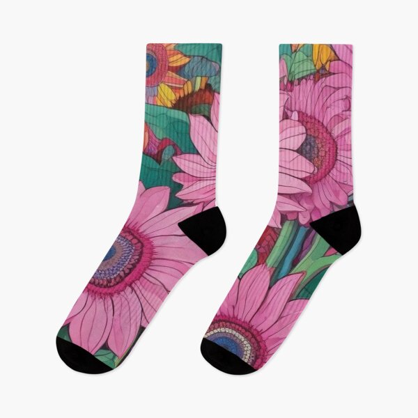 Item preview, Pinky sunflowers designed and sold by GasconyPassion.