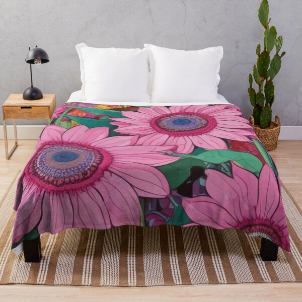 Item preview, Pinky sunflowers designed and sold by GasconyPassion.