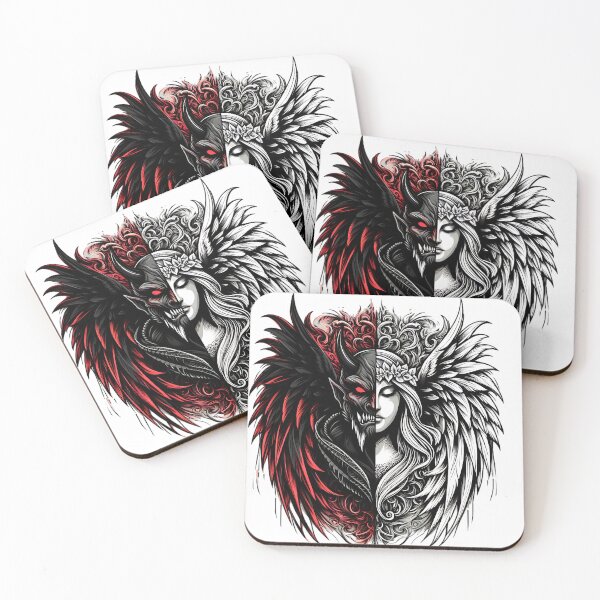 Item preview, angel and demon designed and sold by rajdigitalarts.